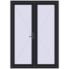 Ціноутворення Внутрішні двері 1500x2100 мм REHAU Z74/60 BLACK_ULTI-MATT з двох сторін