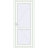 Ціноутворення Внутрішні двері 800x1880 мм REHAU Т94/60 Білий (RAL 9016) з двох сторін