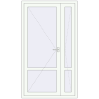 Ціноутворення Внутрішні двері 1206x2100 мм REHAU Т94/60 Білий (RAL 9016) з двох сторін
