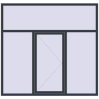 Ціноутворення Вікна 2100x2000 мм REHAU Euro 60 ANTHRACITE_GREY_STRUKTURAL ззовні