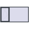 Ціноутворення Вікна 2200x1200 мм REHAU Brillant-Design ANTHRACITE_GREY_STRUKTURAL з двох сторін