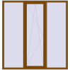 Ціноутворення Вікна 2000x2100 мм REHAU Euro 60 GOLDEN OAK з двох сторін