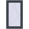 Ціноутворення Вікна 700x1200 мм REHAU Euro 70 ANTHRACITE_GREY_STRUKTURAL з двох сторін