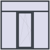 Ціноутворення Вікна 1800x1800 мм REHAU Euro 70 ANTHRACITE_GREY_STRUKTURAL ззовні