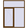 Ціноутворення Вікна 1500x1900 мм REHAU Euro 70 WALNUT з двох сторін