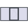 Ціноутворення Вікна 2200x1100 мм REHAU SYNEGO MD ANTHRACITE_GREY_STRUKTURAL з двох сторін
