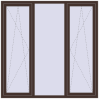 Ціноутворення Вікна 1800x1800 мм REHAU Euro 70 RAL 8017 Chocolate brown ззовні