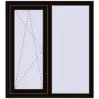 Ціноутворення Вікна 1000x1100 мм REHAU Euro 70 BLACK_BROWN з двох сторін