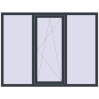 Ціноутворення Вікна 1830x1400 мм REHAU SYNEGO MD ANTHRACITE_GREY_STRUKTURAL з двох сторін