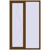 Ціноутворення Вікна 1200x1900 мм REHAU Euro 70 WALNUT з двох сторін