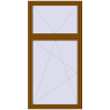 Ціноутворення Вікна 1200x2400 мм REHAU Euro 70 GOLDEN OAK з двох сторін