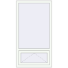 Ціноутворення Вікна 800x1500 мм Altest Pony 375 RAL 9016 Traffic white з двох сторін