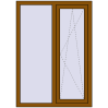 Ціноутворення Вікна 1000x1400 мм REHAU Euro 60 GOLDEN OAK з двох сторін