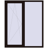 Ціноутворення Вікна 1400x1700 мм REHAU Euro 70 BLACK_BROWN з двох сторін