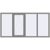Ціноутворення Вікна 2400x1200 мм Altest Pony 375 RAL 9007 Grey aluminium з двох сторін