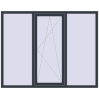 Ціноутворення Вікна 1900x1500 мм REHAU Brillant-Design ANTHRACITE_GREY_STRUKTURAL з двох сторін