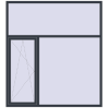 Ціноутворення Вікна 2000x2200 мм REHAU Euro 70 ANTHRACITE_GREY_STRUKTURAL з двох сторін