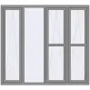 Ціноутворення Вікна 2000x1800 мм Altest Pony 375 RAL 9007 Grey aluminium з двох сторін