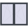 Ціноутворення Вікна 1800x1500 мм REHAU SYNEGO MD ANTHRACITE_GREY_STRUKTURAL ззовні