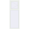 Ціноутворення Вікна 700x2100 мм Altest Pony 375 RAL 9016 Traffic white з двох сторін
