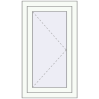 Ціноутворення Вікна 530x930 мм REHAU Euro 60 Білий (RAL 9016) з двох сторін