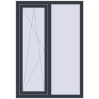 Ціноутворення Вікна 1000x1450 мм REHAU Euro 70 ANTHRACITE_GREY_STRUKTURAL з двох сторін
