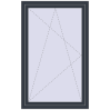 Ціноутворення Вікна 970x1550 мм REHAU Euro 70 ANTHRACITE_GREY_STRUKTURAL з двох сторін