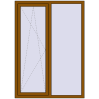 Ціноутворення Вікна 1250x1750 мм REHAU Euro 70 GOLDEN OAK з двох сторін