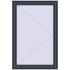 Ціноутворення Вікна 1000x1500 мм REHAU Euro 70 ANTHRACITE_GREY_STRUKTURAL з двох сторін