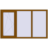 Ціноутворення Вікна 1800x1100 мм REHAU Brillant-Design GOLDEN OAK з двох сторін