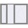 Ціноутворення Вікна 2000x1500 мм Altest Pony 375 RAL 9007 Grey aluminium з двох сторін