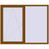 Ціноутворення Вікна 1900x1550 мм REHAU Euro 70 GOLDEN OAK ззовні