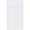 Ціноутворення Вікна 1400x2499 мм REHAU SYNEGO MD Білий (RAL 9016) з двох сторін