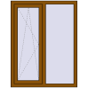 Ціноутворення Вікна 1000x1300 мм REHAU Euro 60 GOLDEN OAK з двох сторін