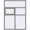 Ціноутворення Вікна 1500x2000 мм Altest Pony 375 RAL 9007 Grey aluminium з двох сторін
