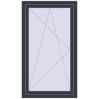 Ціноутворення Вікна 800x1400 мм REHAU Brillant-Design ANTHRACITE_GREY_STRUKTURAL ззовні