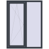 Ціноутворення Вікна 1120x1500 мм REHAU Euro 70 ANTHRACITE_GREY_STRUKTURAL з двох сторін