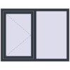 Ціноутворення Вікна 1300x1000 мм REHAU Euro 60 ANTHRACITE_GREY_STRUKTURAL з двох сторін