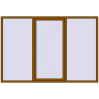 Ціноутворення Вікна 2500x1700 мм REHAU Euro 70 GOLDEN OAK з двох сторін