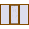 Ціноутворення Вікна 2000x1470 мм REHAU Brillant-Design GOLDEN OAK з двох сторін