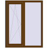 Ціноутворення Вікна 1000x1250 мм REHAU Euro 70 WALNUT з двох сторін