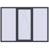 Ціноутворення Вікна 1990x1450 мм REHAU Euro 70 ANTHRACITE_GREY_STRUKTURAL ззовні