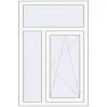 Ціноутворення Вікна 840x1270 мм REHAU Euro 70 Білий (RAL 9016) з двох сторін