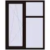 Ціноутворення Вікна 1200x1500 мм REHAU Euro 60 BLACK_BROWN з двох сторін