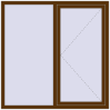 Ціноутворення Вікна 1500x1500 мм REHAU Euro 60 WALNUT з двох сторін