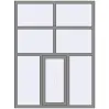 Ціноутворення Вікна 1500x2000 мм Altest Pony 375 RAL 9007 Grey aluminium з двох сторін