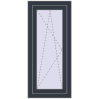 Ціноутворення Вікна 490x1090 мм REHAU Euro 60 ANTHRACITE_GREY_STRUKTURAL з двох сторін