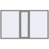 Ціноутворення Вікна 2500x1500 мм Altest Pony 375 RAL 9007 Grey aluminium з двох сторін