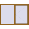 Ціноутворення Вікна 2200x1600 мм REHAU Euro 60 LIGHT_OAK з двох сторін