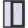Ціноутворення Вікна 800x1010 мм REHAU Euro 60 BLACK_ULTI-MATT з двох сторін